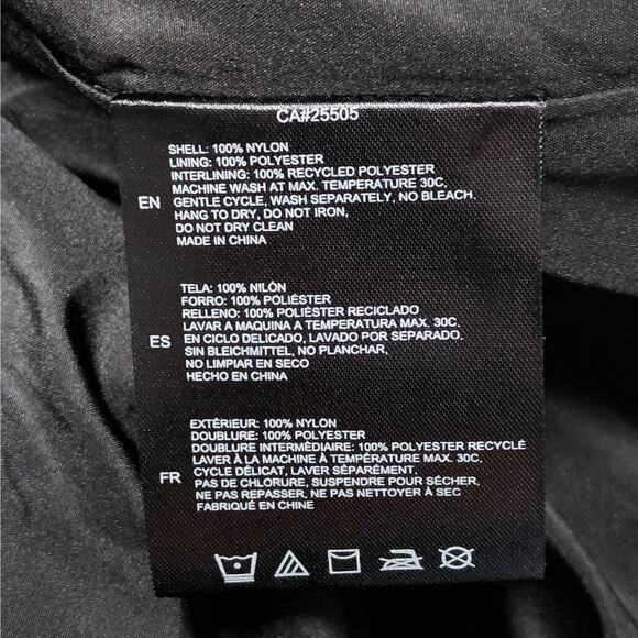 Noize Black Quilted Puffer Jacket Women's Small Vegan Winter Ski Coat Cozycore - Picture 16 of 16